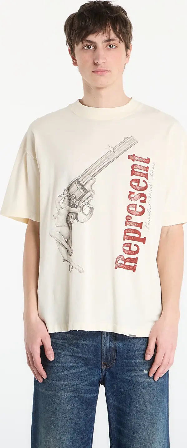 REPRESENT Majice REPRESENT Loaded With Love T-Shirt UNISEX Buttercream L