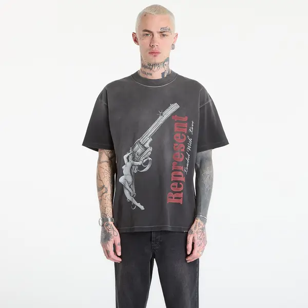REPRESENT Majice REPRESENT Loaded With Love T-Shirt UNISEX Stained Black S