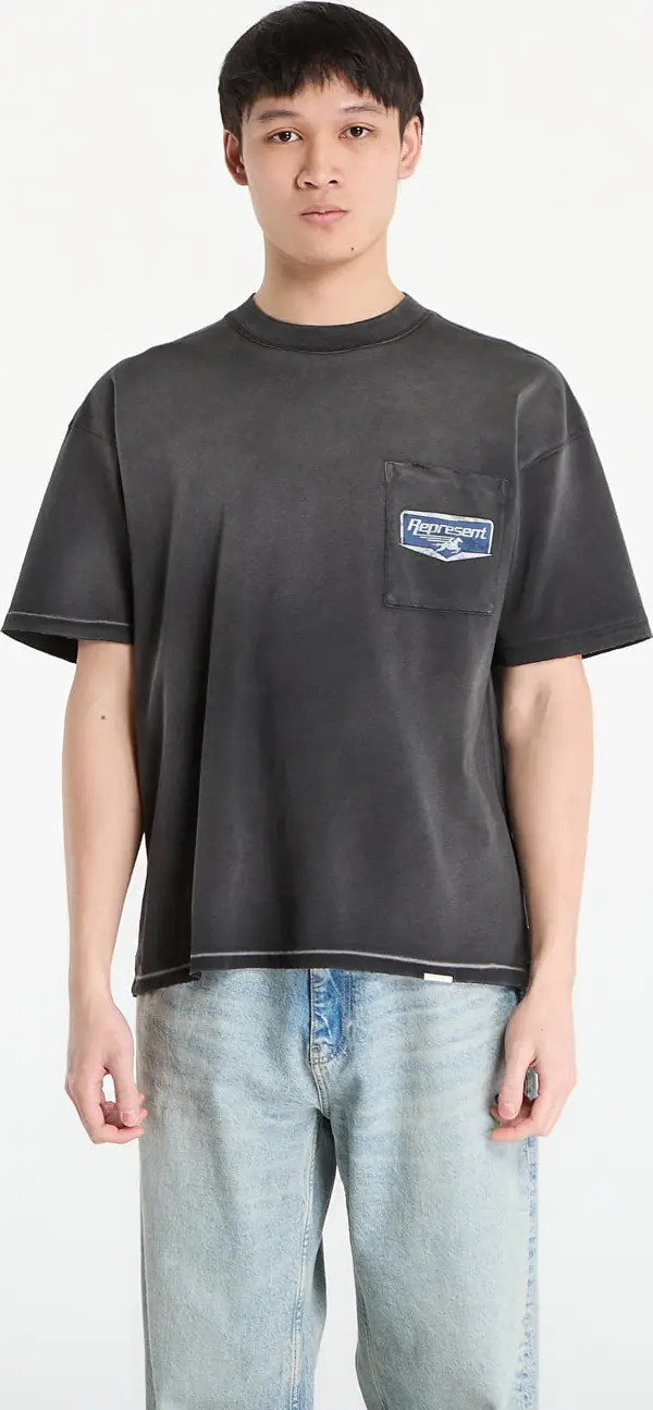 REPRESENT Majice REPRESENT Nothing Faster T-Shirt UNISEX Stained Black L