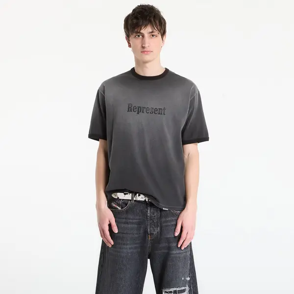 REPRESENT Majice REPRESENT Ringer T-Shirt UNISEX Stained Black M