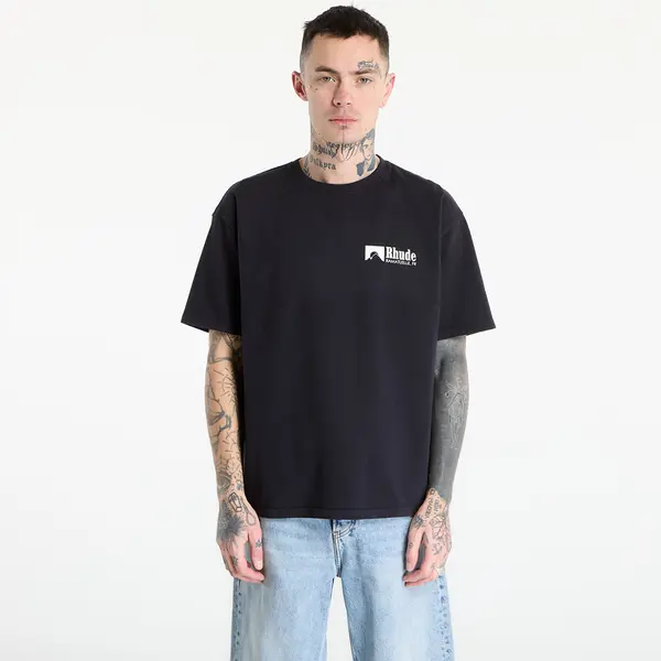 Rhude Majice Rhude Ramatuelle Intl Racing Tee Vintage Black/ White/ Yellow S