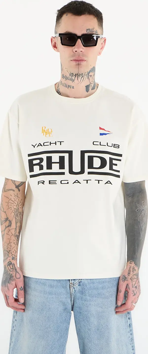Rhude Majice Rhude Regatta Club Tee Vintage White/ Black/ Green L