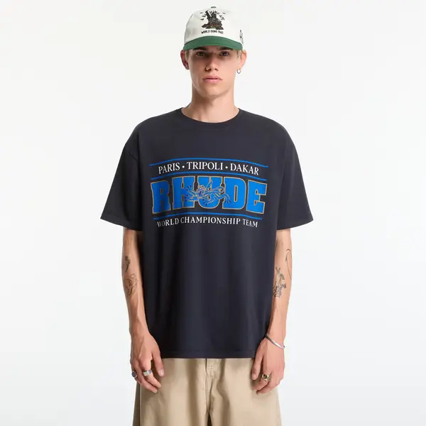 Rhude Majice Rhude Rhude Chrono Tee Vintage Black/ Blue XL