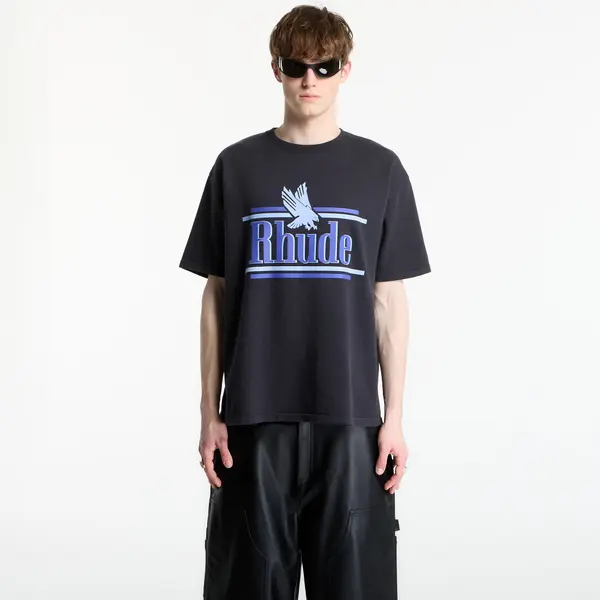 Rhude Majice Rhude Rossa Tee Vintage Black/ Blue XL