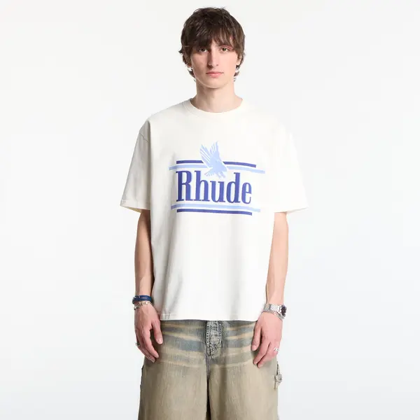 Rhude Majice Rhude Rossa Tee Vintage White/ Blue XL