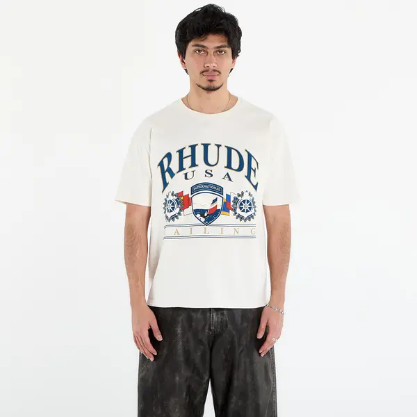 Rhude Majice Rhude Usa Sailing Icon Tee Vintage White/ Black M