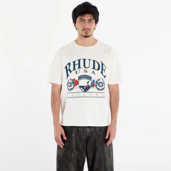 Rhude Majice Rhude Usa Sailing Icon Tee Vintage White/ Black XL