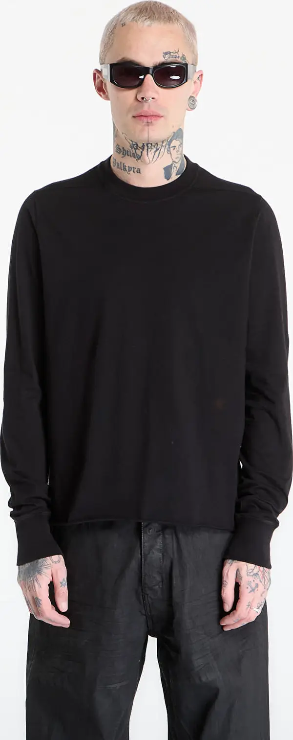 Rick Owens DRKSHDW Majice Rick Owens DRKSHDW Crewneck Sweat T-Shirt Black XL