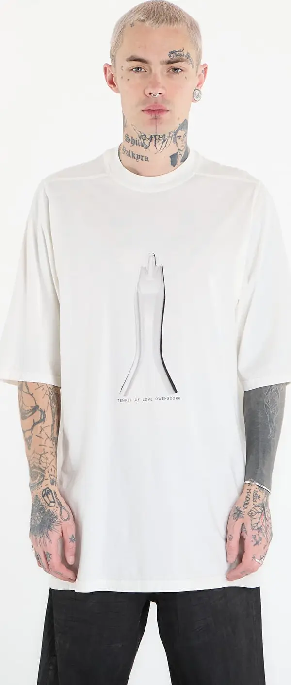 Rick Owens DRKSHDW Majice Rick Owens DRKSHDW Jumbo Ss T-Shirt Milk/ Black L