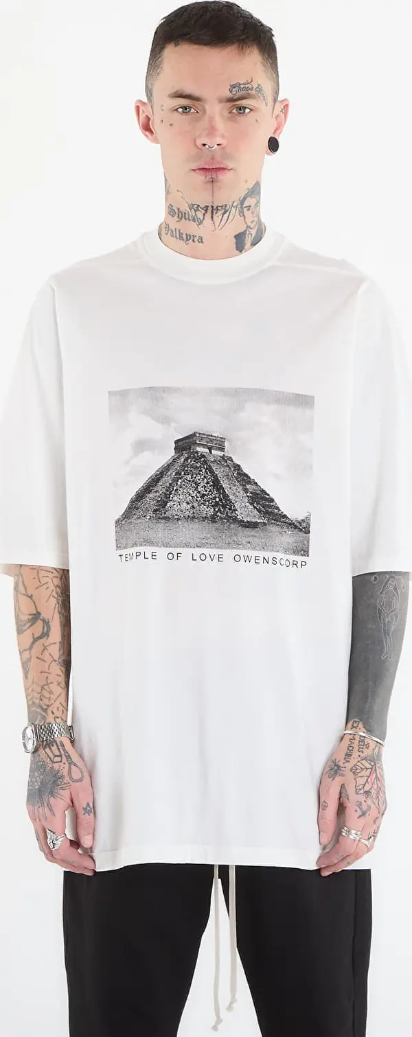 Rick Owens DRKSHDW Majice Rick Owens DRKSHDW Jumbo Ss T-Shirt Milk/ Black M