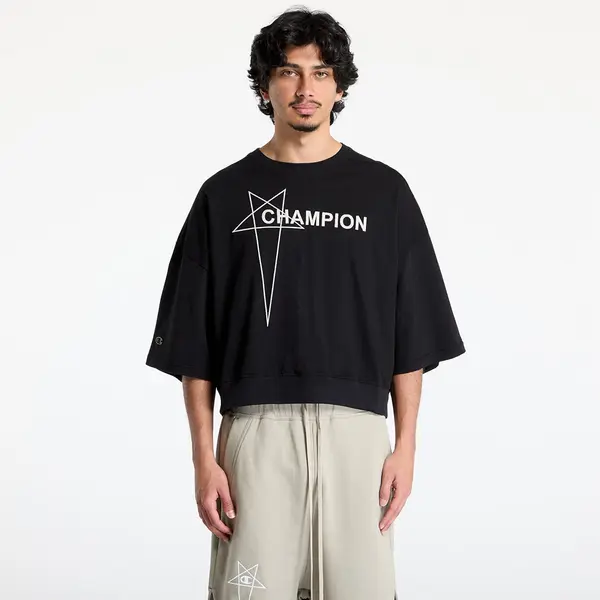 Rick Owens DRKSHDW Majice Rick Owens DRKSHDW x Champion Tommy Cropped Tee Black XL