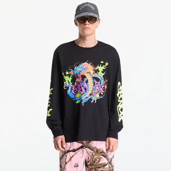 RIPNDIP Majice RIPNDIP Dragonology LS Black XXL