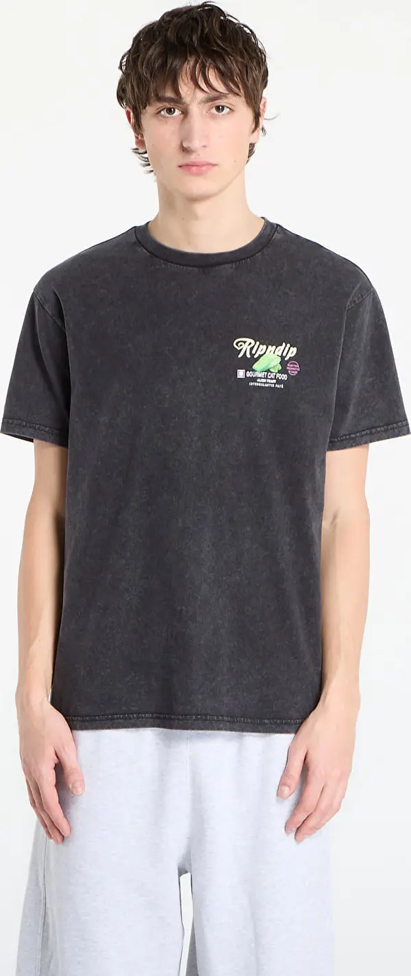 RIPNDIP Majice RIPNDIP Gourmet Cat Food Tee Black Vintage Wash M