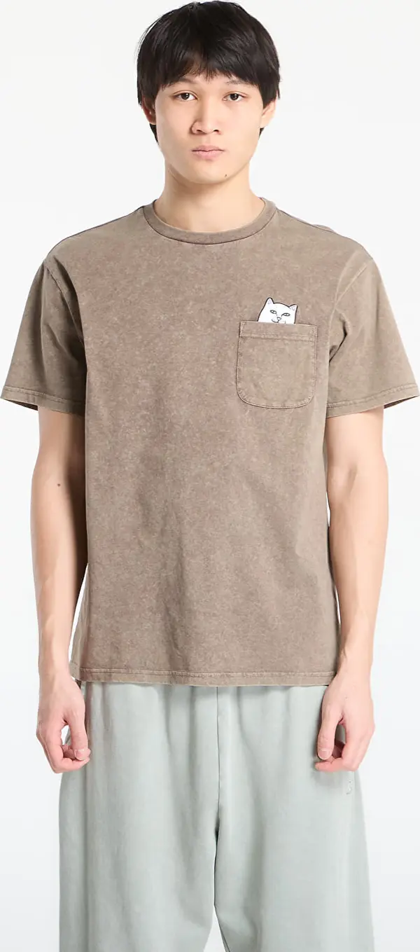RIPNDIP Majice RIPNDIP Lord Nermal Pocket Tee Brown Vintage Wash XL