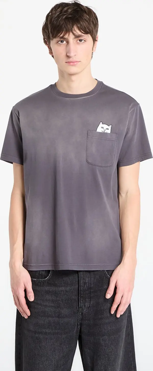 RIPNDIP Majice RIPNDIP Lord Nermal Pocket Tee Charcoal Vintage Wash L