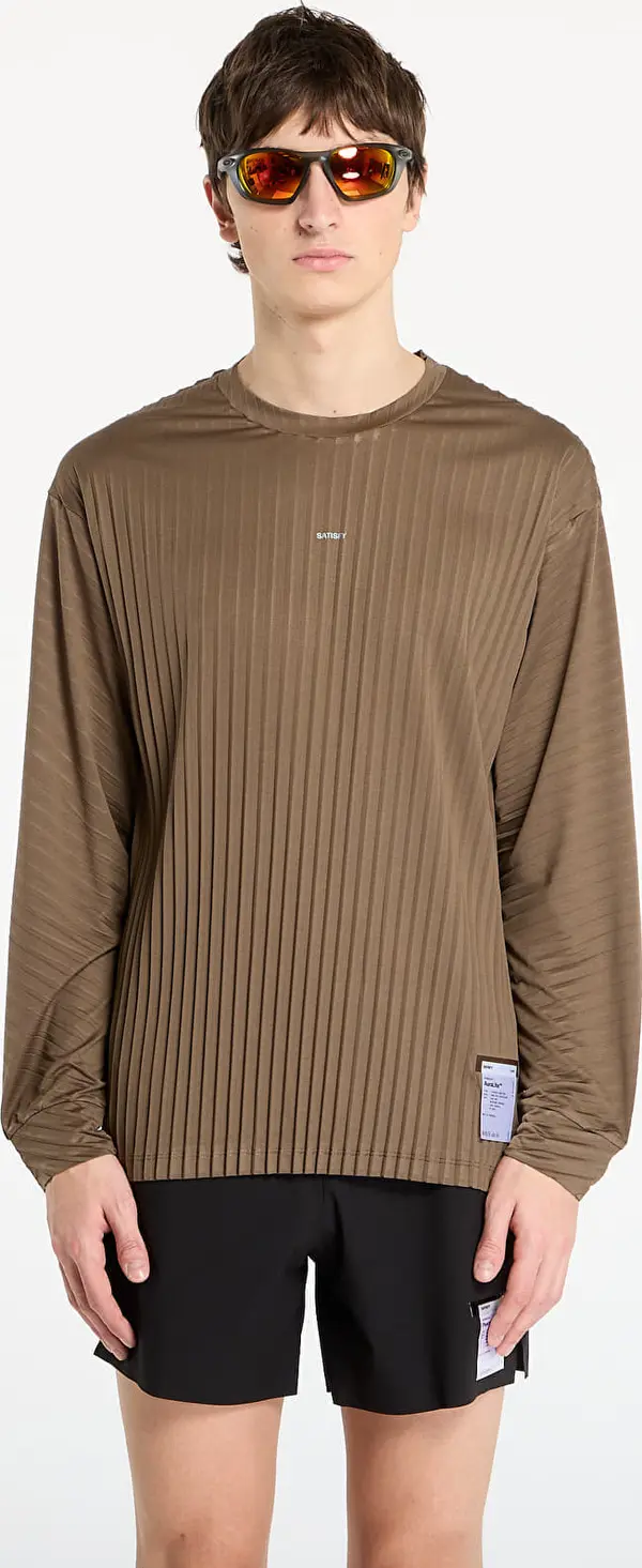 Satisfy Majice Satisfy AuraLite Pleated Long Tee Olive L