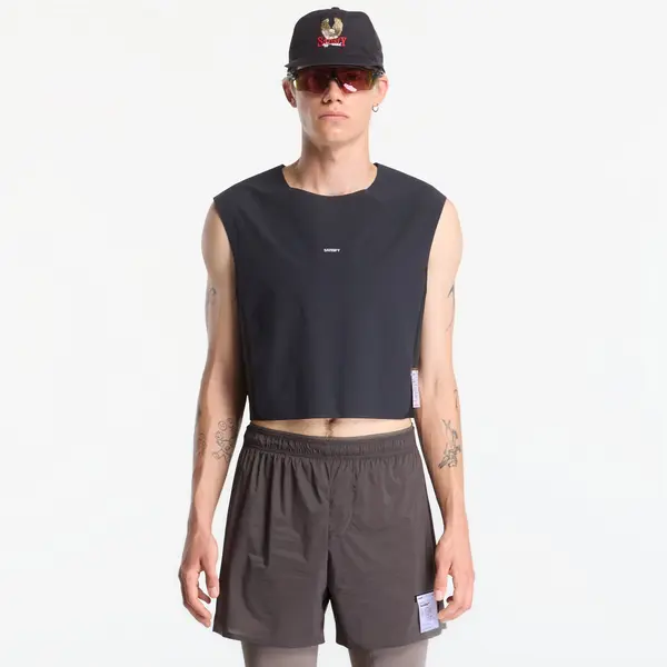 Satisfy Majice Satisfy Justice Trail Cropped Muscle Tee Black S