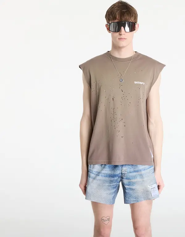 Satisfy Majice Satisfy MothTech Muscle Tee Sun Bleached Falcon L