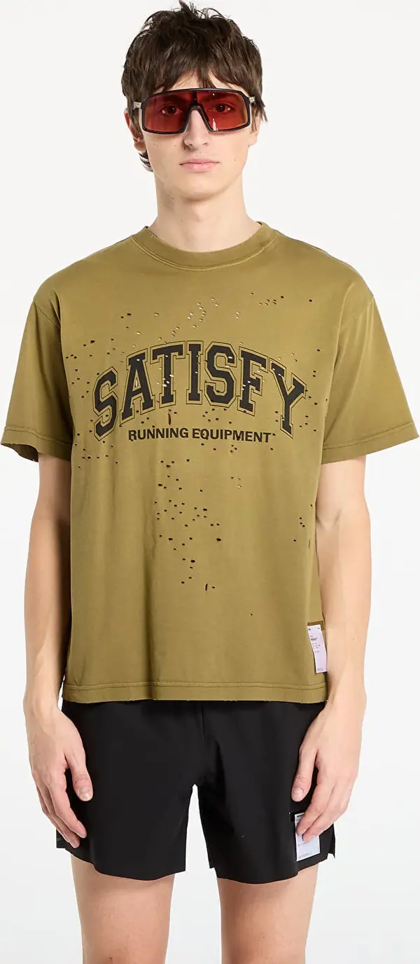Satisfy Majice Satisfy MothTech T-Shirt Sun Bleached Military Olive S