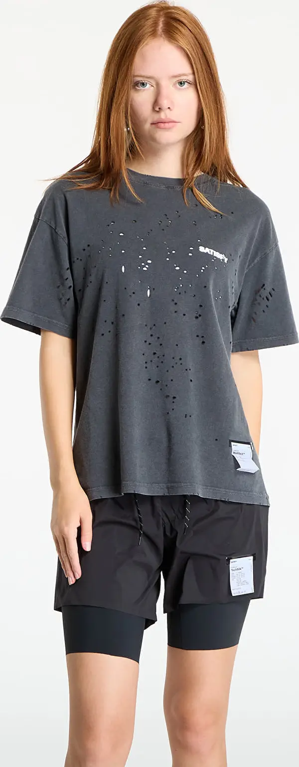 Satisfy Majice Satisfy MothTech T-Shirt UNISEX Aged Black S