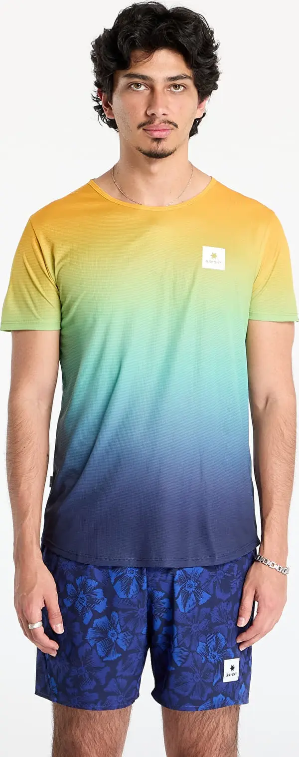 SAYSKY Majice SAYSKY Drip Dye Flow T-Shirt Blue Aop XS