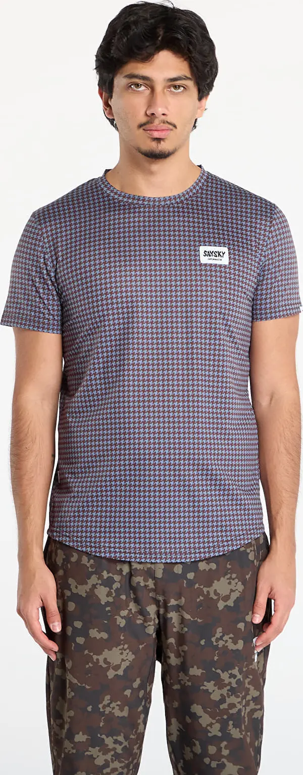 SAYSKY Majice SAYSKY Houndstooth Combat T-Shirt Blue Aop M