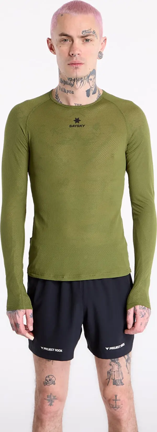 SAYSKY Majice SAYSKY Mesh Base Layer Long Sleeve Green L
