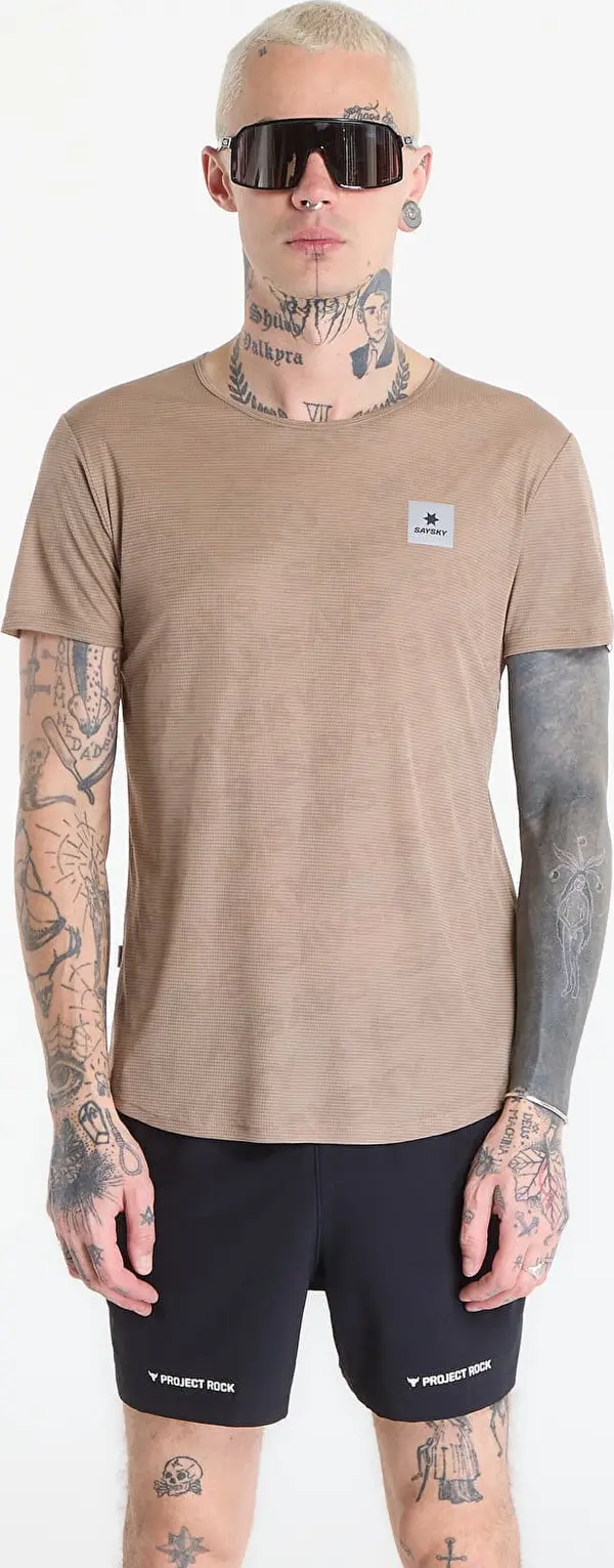 SAYSKY Majice SAYSKY Reactive Flow T-shirt Dark Beige Logo S