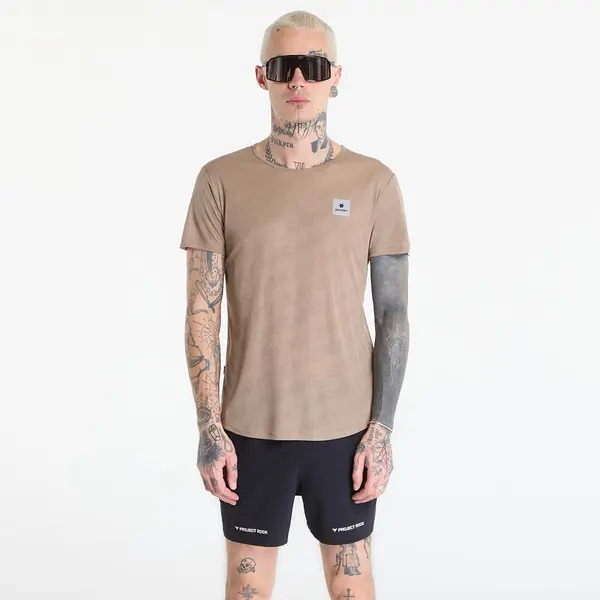SAYSKY Majice SAYSKY Reactive Flow T-shirt Dark Beige Logo XL