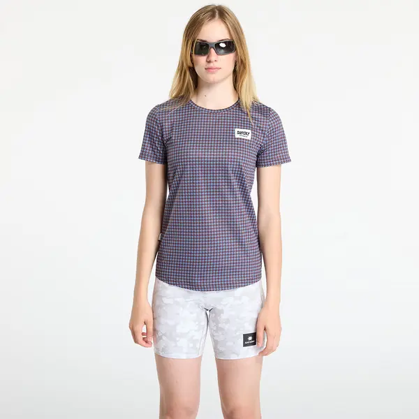 SAYSKY Majice SAYSKY W Houndstooth Combat T-Shirt Blue Aop L