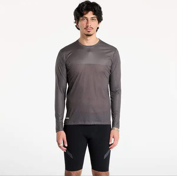 SOAR Running Majice SOAR Men's Long Sleeve Hot Weather T-Shirt Black/ Grey L