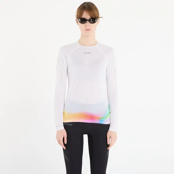 SOAR Running Majice SOAR Race Base White/ Summer Rainbow S