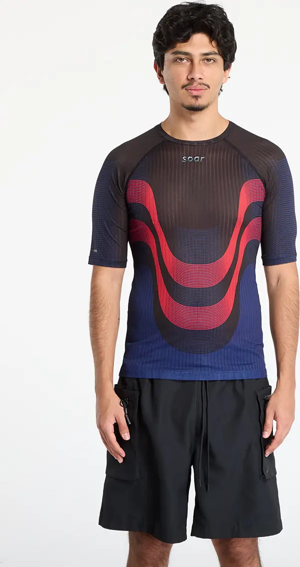 SOAR Running Majice SOAR Race Tee Black/ Red/Navy L