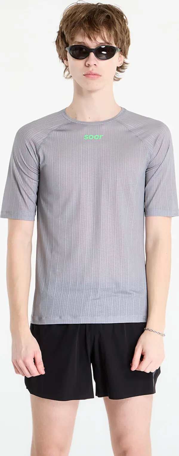 SOAR Running Majice SOAR Race Tee Silver Grey L