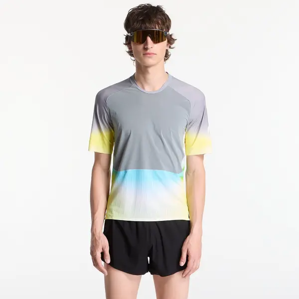 SOAR Running Majice SOAR Trail Top UNISEX Silver Grey/ Citrus M