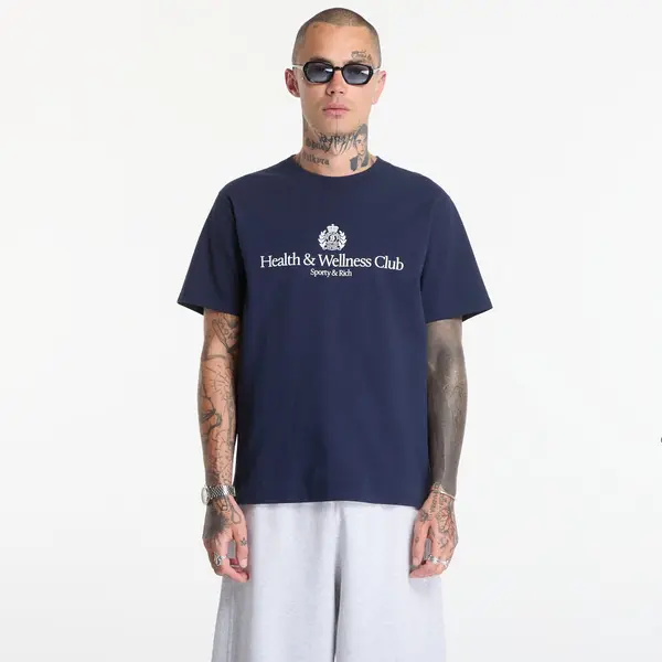 Sporty & Rich Majice Sporty & Rich H&W Crest Tshirt UNISEX Dark Navy S