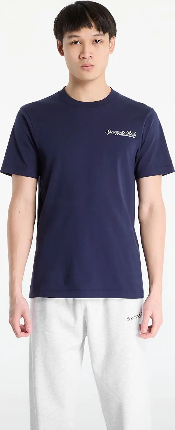 Sporty & Rich Majice Sporty & Rich Syracuse T-Shirt UNISEX Dark Navy XS