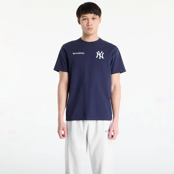 Sporty & Rich Majice Sporty & Rich Yankees Curve T-Shirt UNISEX Dark Navy XL