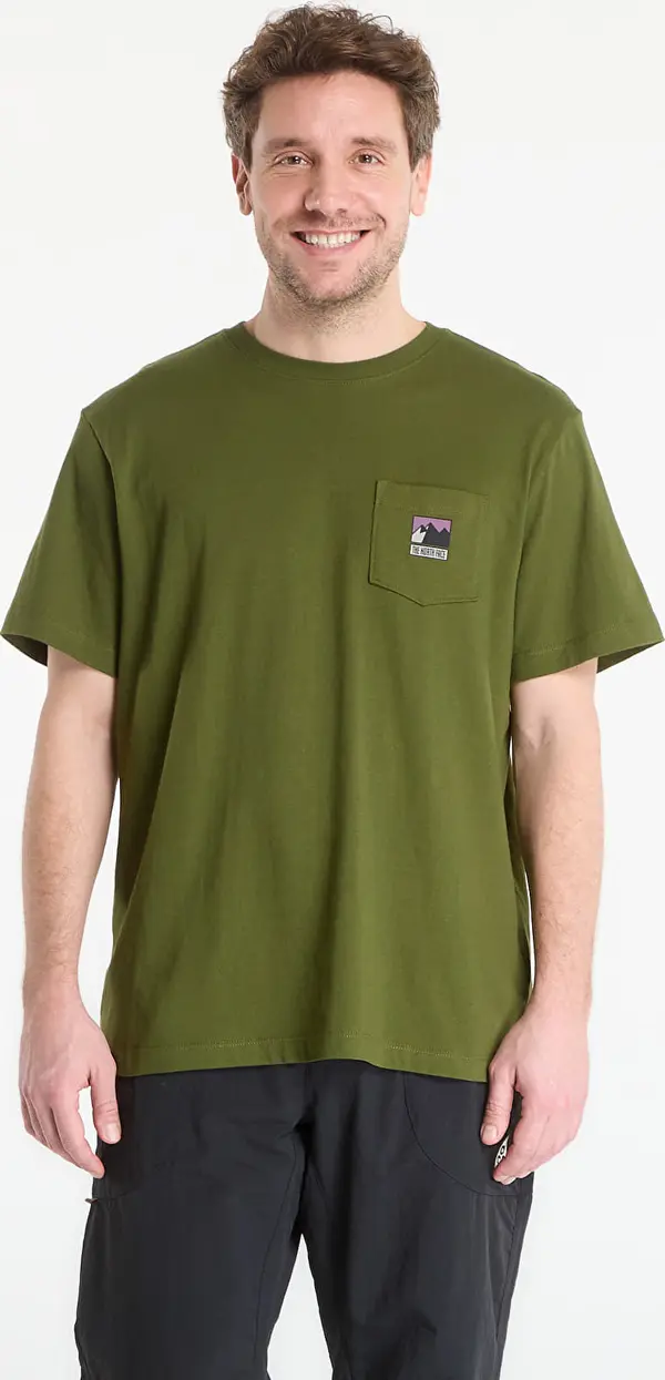 The North Face Majice The North Face Mountain Logo Relaxed Short Sleeve Tee-Graphic Woodland Green S