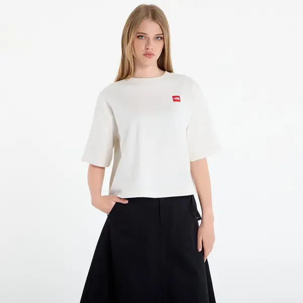 The North Face Majice The North Face Redbox S/S Boxy Tee White Dune M