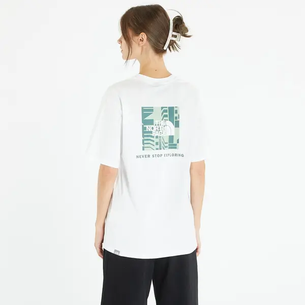 The North Face Majice The North Face Relaxed Redbox Tee White/ Misty XS