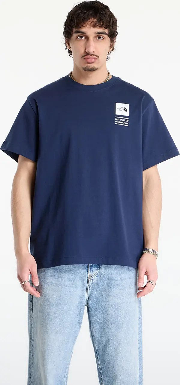 The North Face Majice The North Face TNF Celebration Relaxed Short Sleeve Tee-Graphic Summit Navy S