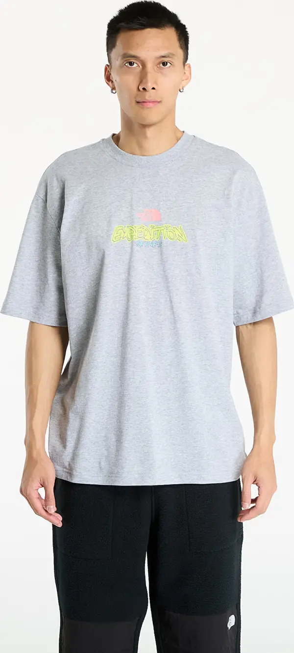 The North Face Majice The North Face U Expedition Celebration Oversized S/S Tee UNISEX Light Grey Heather M