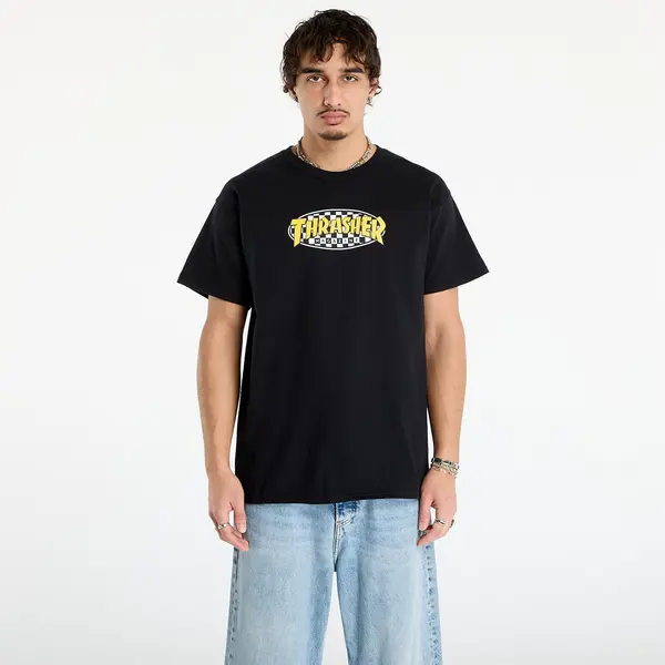 Thrasher Majice Thrasher Checkered Oval T-Shirt Black M