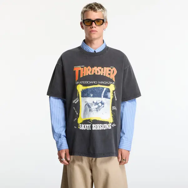 Thrasher Majice Thrasher December 1983 Vintage T-Shirt Black XXL