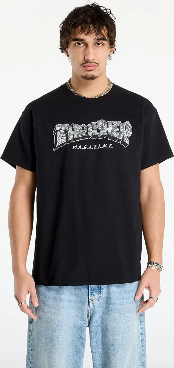 Thrasher Majice Thrasher Disco by Spanky T-Shirt Black XL