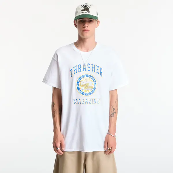 Thrasher Majice Thrasher Dropout T-Shirt White XXL