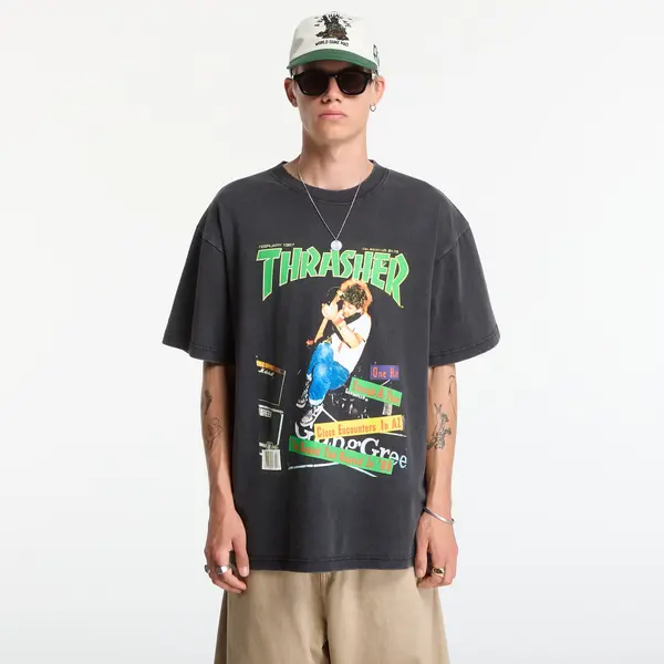 Thrasher Majice Thrasher February 1987 Vintage T-Shirt Black M