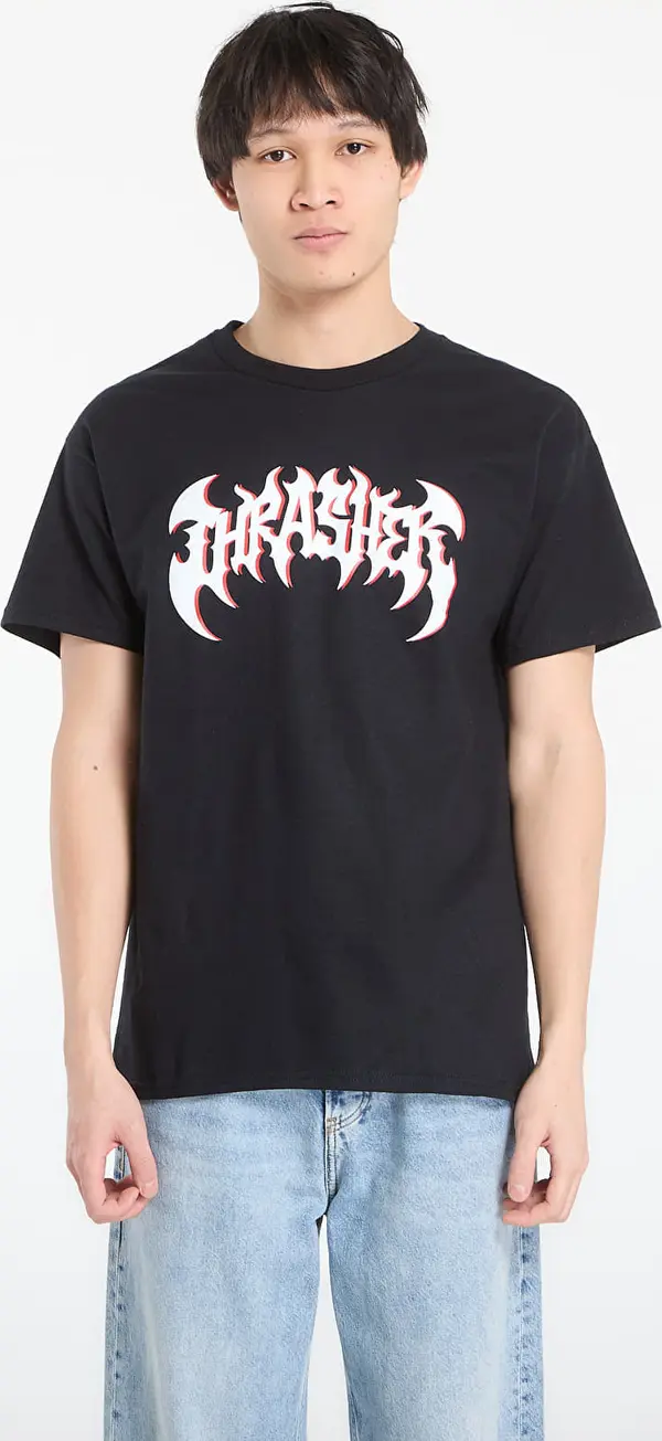 Thrasher Majice Thrasher Heavy Metal T-Shirt Black XL