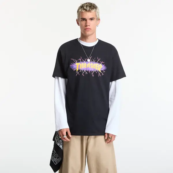 Thrasher Majice Thrasher Lightning T-Shirt Black S